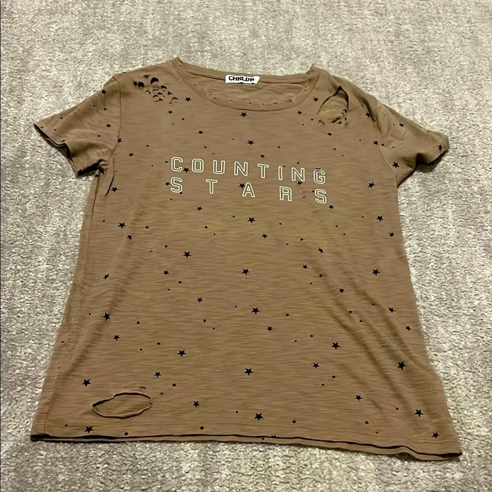 Chrldr olive green Casual Tee